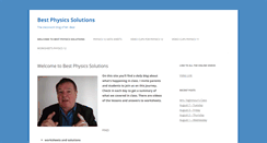 Desktop Screenshot of bestphysicssolutions.com